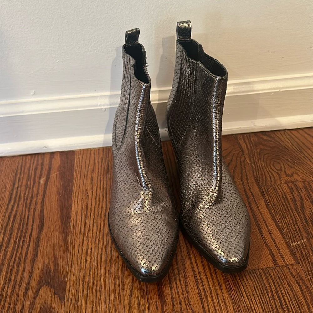 Michael Kors western metallic boots